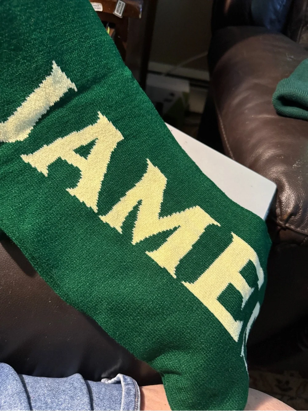 Jameson Green Knit Beanie and Scarf